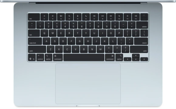 Ноутбук Apple MacBook Air A3241 M4 10 core 16Gb SSD512Gb/10 core GPU 15.3" Liquid Retina (2880x1864) macOS lt.blue WiFi BT Cam (MC7C4HN/A)