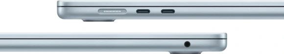 Ноутбук Apple MacBook Air A3241 M4 10 core 16Gb SSD512Gb/10 core GPU 15.3" Liquid Retina (2880x1864) macOS lt.blue WiFi BT Cam (MC7C4HN/A)