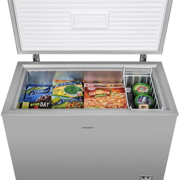 Морозильный ларь Maunfeld MFL200GR серый