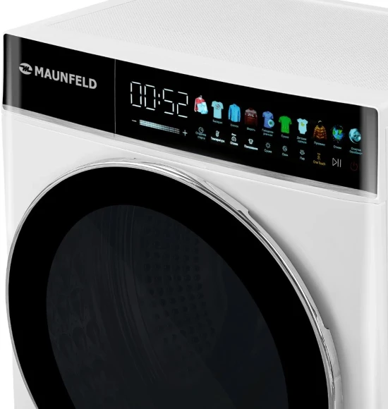 Стиральная машина Maunfeld MFWD1295WH05 класс: B загр.фронтальная макс.:9кг (с сушкой) белый инвертор