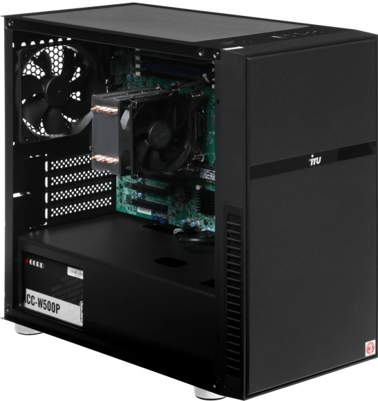 Сервер IRU Rock w9102e 1xE-2224 1x16Gb 1x500Gb M.2 SSD C242 AST2500 2xGigEth 1x500W w/o OS (2119799)