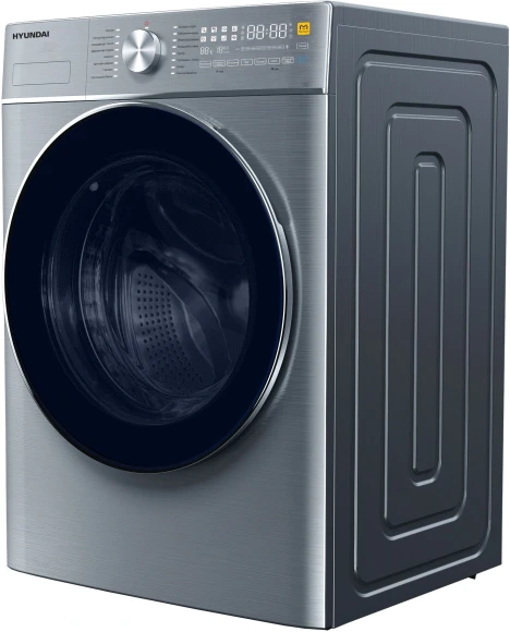 Стиральная машина Hyundai WMD9413 класс: B загр.фронтальная макс.:10кг (с сушкой) темно-серебристый инвертор