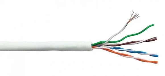 Кабель информационный Lanmaster LAN-5EUTP-HFLT-WH кат.5E UTP 4 пары 24AWG LSZH внутренний 305м белый Кабель информационный Lanmaster LAN-5EUTP-HFLT-WH кат.5E UTP 4 пары 24AWG LSZH внутренний 305м белый