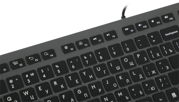 Клавиатура A4Tech Fstyler FX60 серый USB slim LED (FX60 GREY / WHITE)