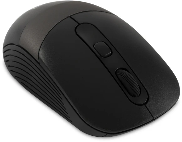 Мышь Оклик 310MW черный/серый оптическая 3200dpi беспров. USB для ноутбука 4but (1869088)