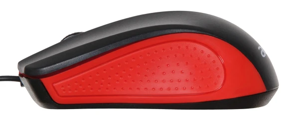 Мышь Acer OMW012 черный/красный оптическая 1200dpi USB 3but (ZL.MCEEE.003)