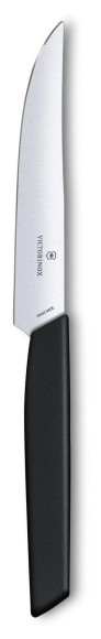 Нож кухонный Victorinox Swiss Modern (6.9003.12) стальной столовый для стейка лезв.120мм прямая заточка черный Нож кухонный Victorinox Swiss Modern (6.9003.12) стальной столовый для стейка лезв.120мм прямая заточка черный
