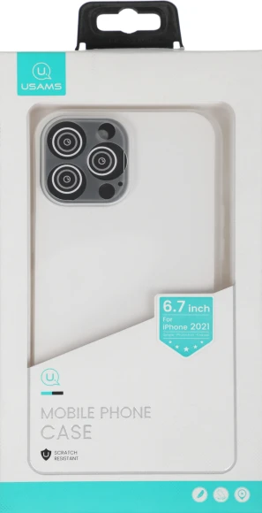 Чехол (клип-кейс) для Apple iPhone 13 Pro Max Usams US-BH779 белый (матовый) (УТ000028083) Чехол (клип-кейс) для Apple iPhone 13 Pro Max Usams US-BH779 белый (матовый) (УТ000028083)