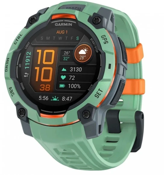Смарт-часы Garmin Instinct 3 1.4" AMOLED корп.серый рем.серый (010-03020-01)