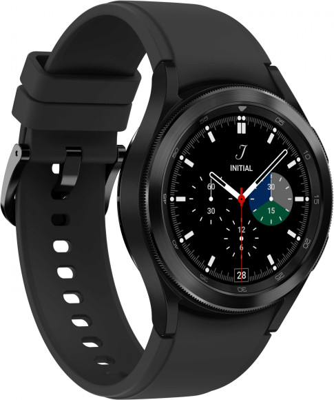 Смарт-часы Samsung Galaxy Watch 4 Classic 42мм 1.2" AMOLED корп.черный рем.черный (SM-R880NZKACIS)