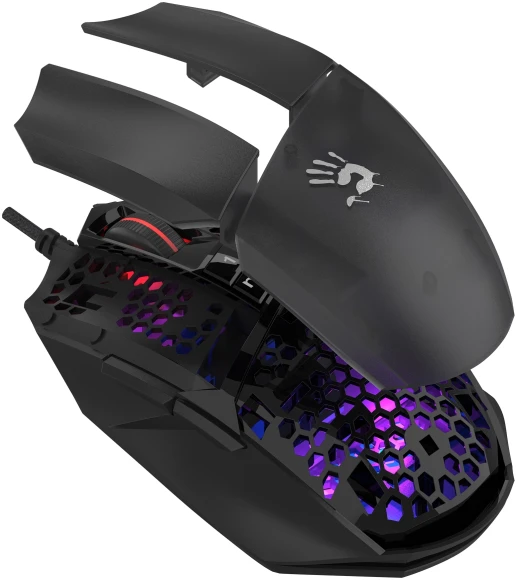 Мышь A4Tech Bloody W65 Max Mini черный оптическая 12000dpi USB 9but (W65 MAX MINI HONEYCOMB) Мышь A4Tech Bloody W65 Max Mini черный оптическая 12000dpi USB 9but (W65 MAX MINI HONEYCOMB)