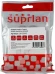Панель Suprlan 10-0334-1 лицевая со шторкой 80x80 2xKeystone ABS пластик белый