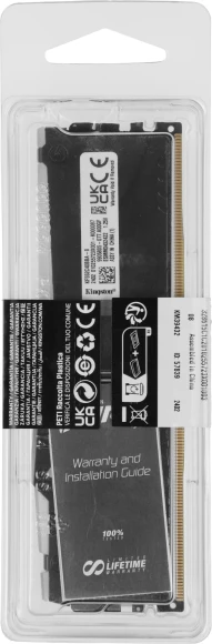 Память DDR5 8GB 5200MHz Kingston KF552C40BBA-8 Fury Beast RGB RTL Gaming PC5-41600 CL40 DIMM 288-pin 1.25В single rank с радиатором Ret Память DDR5 8GB 5200MHz Kingston KF552C40BBA-8 Fury Beast RGB RTL Gaming PC5-41600 CL40 DIMM 288-pin 1.25В single rank с радиатором Ret
