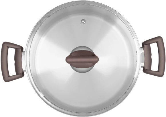 Кастрюля Rondell Fest RDS-1322 2.8л. d=20см (с крышкой) стальной