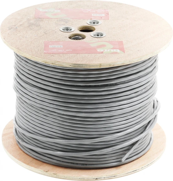 Кабель сетевой Buro BU-COP-055-FTP FTP 4 пары cat.6 solid 0.55мм Cu 305м серый
