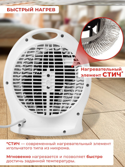 Тепловентилятор Ресанта ТВС-2 2000Вт белый
