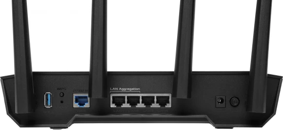 Роутер беспроводной Asus TUF-AX4200 AX4200 10/100/1000/2500BASE-TX/4G ready черный Роутер беспроводной Asus TUF-AX4200 AX4200 10/100/1000/2500BASE-TX/4G ready черный