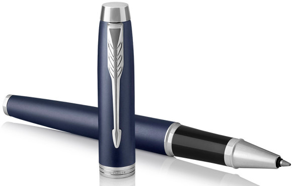 Ручка роллер Parker IM Core T321 (1931661) Matte Blue CT F черн. черн. подар.кор.