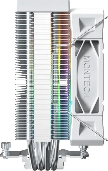 Устройство охлаждения(кулер) Montech NX400 ARGB Soc-AM5/AM4/1200/1700/1851 белый 4-pin 34.17dB Al+Cu 220W 874gr Ret (NX400ARGBWH)