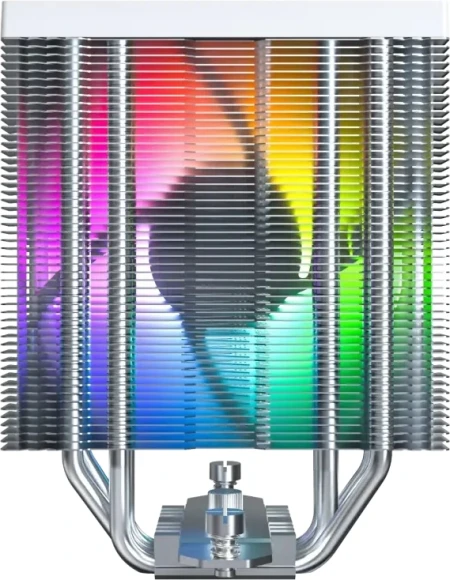 Устройство охлаждения(кулер) Montech NX400 ARGB Soc-AM5/AM4/1200/1700/1851 белый 4-pin 34.17dB Al+Cu 220W 874gr Ret (NX400ARGBWH)