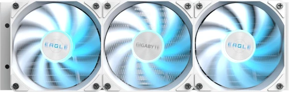 Система водяного охлаждения Gigabyte Eagle 360 ICE ARGB Soc-AM5/AM4/1200/1700/1851 белый 4-pin 13-37.6dB Al Ret (GP-GIGABYTE EAGLE 360I)