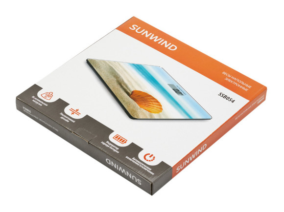 Весы напольные электронные SunWind SSB054 макс.180кг рисунок