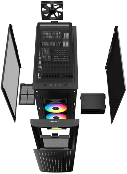 Корпус Deepcool CK560 черный без БП ATX 3x120mm 4x140mm 2xUSB3.0 audio bott PSU Корпус Deepcool CK560 черный без БП ATX 3x120mm 4x140mm 2xUSB3.0 audio bott PSU