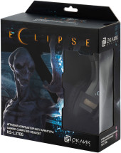 Наушники с микрофоном Оклик HS-L370G ECLIPSE черный 2м мониторные оголовье (1090730) Наушники с микрофоном Оклик HS-L370G ECLIPSE черный 2м мониторные оголовье (1090730)