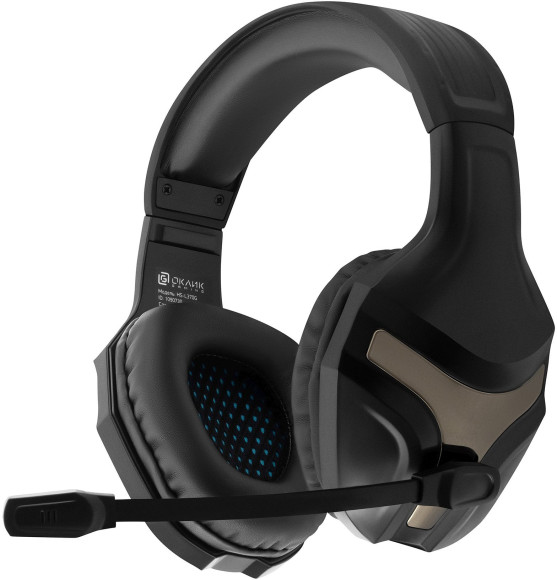 Наушники с микрофоном Оклик HS-L370G ECLIPSE черный 2м мониторные оголовье (1090730) Наушники с микрофоном Оклик HS-L370G ECLIPSE черный 2м мониторные оголовье (1090730)