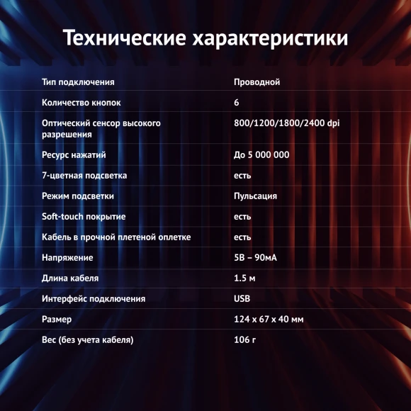 Мышь Оклик 965G RACER черный оптическая 2400dpi USB 6but (1018258)