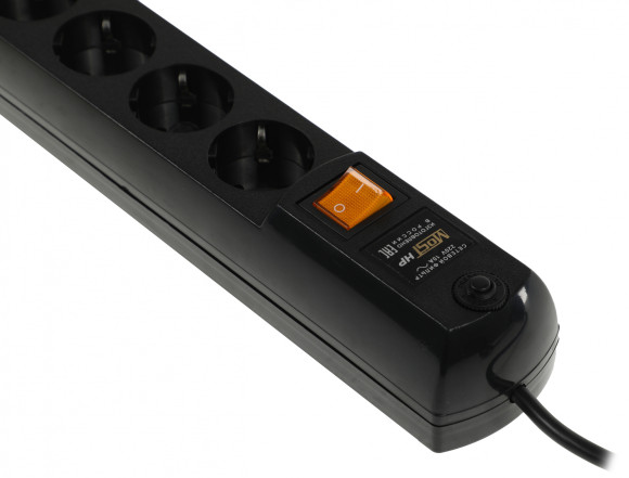 Сетевой фильтр Most HP 5м (6 розеток) черный (коробка) Сетевой фильтр Most HP 5м (6 розеток) черный (коробка)