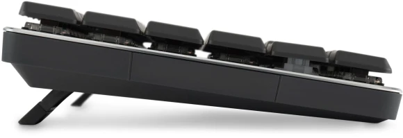 Клавиатура Оклик K615X механическая серый/серебристый USB slim Multimedia for gamer LED (1934413)