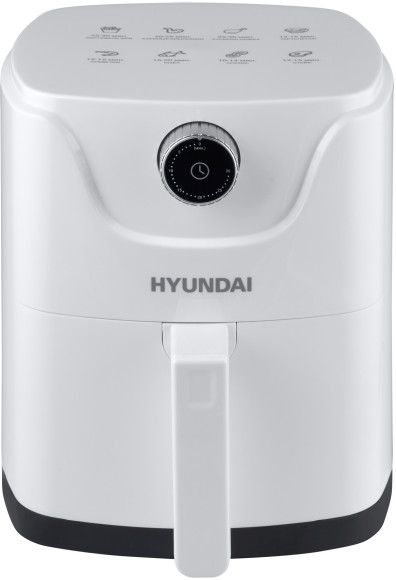 Аэрогриль Hyundai HYF-2052 1000Вт белый/серебристый