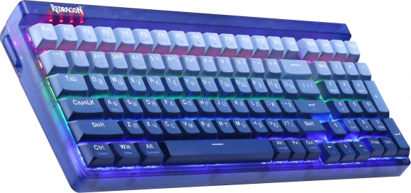 Клавиатура Redragon Garen Pro механическая синий USB беспроводная BT/Radio for gamer LED (71745) кабель 1.5м
