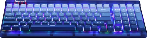 Клавиатура Redragon Garen Pro механическая синий USB беспроводная BT/Radio for gamer LED (71745) кабель 1.5м