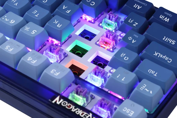 Клавиатура Redragon Garen Pro механическая синий USB беспроводная BT/Radio for gamer LED (71745) кабель 1.5м