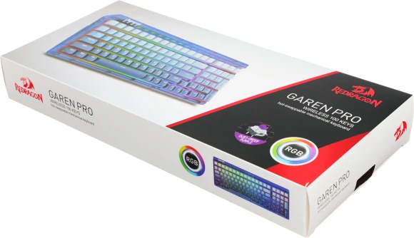 Клавиатура Redragon Garen Pro механическая синий USB беспроводная BT/Radio for gamer LED (71745) кабель 1.5м