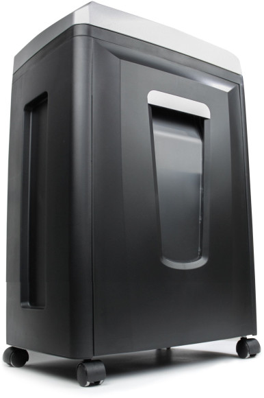 Шредер Heleos УП21-7 черный/серебристый (секр.P-7) фрагменты 6лист. 23лтр. пл.карты CD Шредер Heleos УП21-7 черный/серебристый (секр.P-7) фрагменты 6лист. 23лтр. пл.карты CD