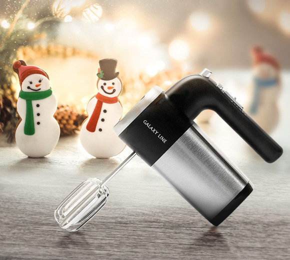 Миксер ручной Galaxy Line GL 2226 700Вт черный/серебристый