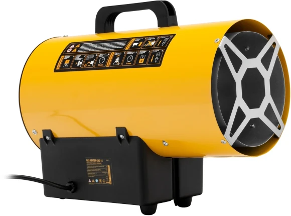 Тепловая пушка газовая Denzel GHG-15 15000Вт желтый/черный Тепловая пушка газовая Denzel GHG-15 15000Вт желтый/черный