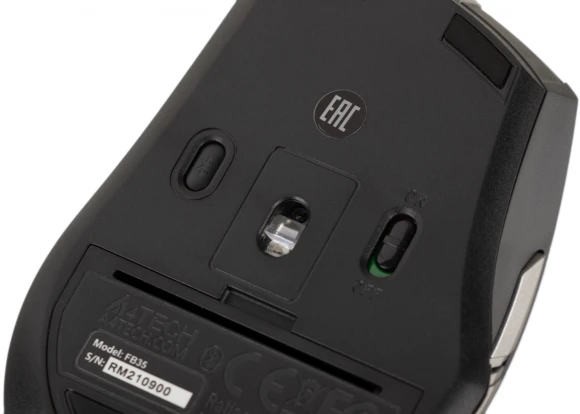 Мышь A4Tech Fstyler FB35 серый оптическая 2000dpi беспров. BT/Radio USB для ноутбука 6but (FB35 SMOKY GREY) Мышь A4Tech Fstyler FB35 серый оптическая 2000dpi беспров. BT/Radio USB для ноутбука 6but (FB35 SMOKY GREY)