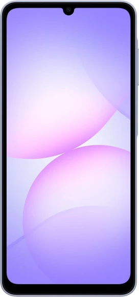 Смартфон Samsung SM-A075F Galaxy A07 128Gb 4Gb фиолетовый моноблок 3G 4G 2Sim 6.7" 720x1600 Android 15 50Mpix 802.11 a/b/g/n/ac GPS GSM900/1800 GSM1900 Protect microSD max2048Gb