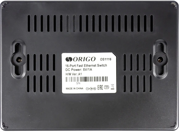 Коммутатор Origo OS1116 OS1116/A1A (L2) 16x100Мбит/с неуправляемый