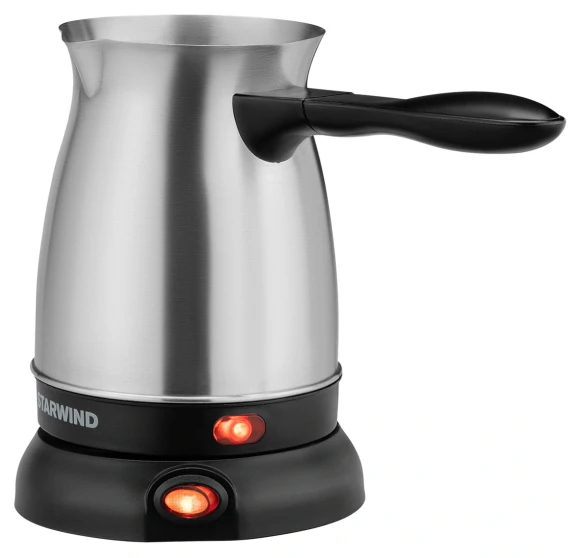 Кофеварка Электрическая турка Starwind STS6054 600Вт серебристый/черный