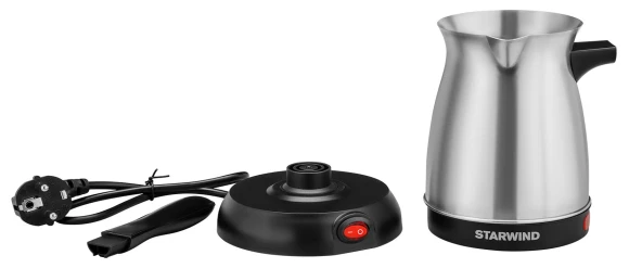 Кофеварка Электрическая турка Starwind STS6054 600Вт серебристый/черный