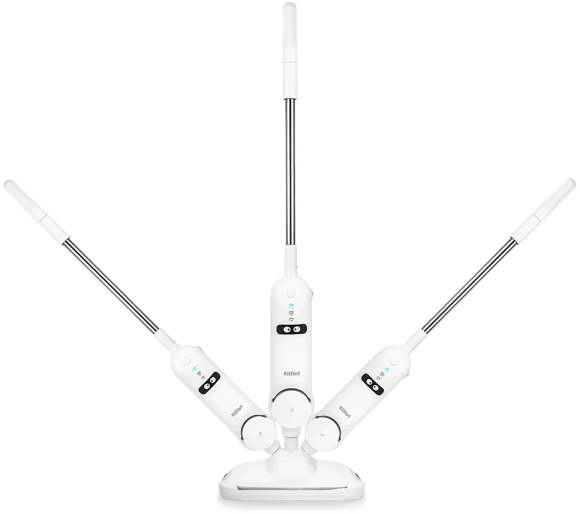 Швабра паровая Kitfort КТ-1015 1300Вт белый