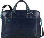 Деловая сумка Piquadro Blue Square CA3335B2/BLU2 с отделением для ноутбука 15" синяя натур.кожа Деловая сумка Piquadro Blue Square CA3335B2/BLU2 с отделением для ноутбука 15" синяя натур.кожа