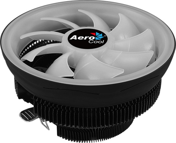 Устройство охлаждения(кулер) Aerocool Core Plus ARGB Soc-AM5/AM4/1200/1700/1851 черный 4-pin 15-25dB Al 110W 305gr Ret (CORE PLUS ARGB PWM 4P)