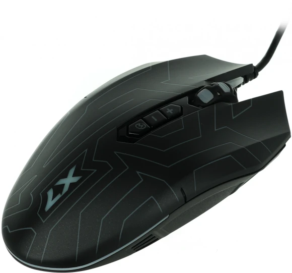 Мышь A4Tech X77 черный оптическая 2400dpi USB 8but (X77 (MAZE))