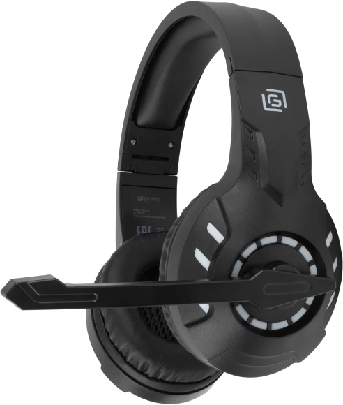 Наушники с микрофоном Оклик HS-L420G черный накладные BT оголовье (1939799) Наушники с микрофоном Оклик HS-L420G черный накладные BT оголовье (1939799)